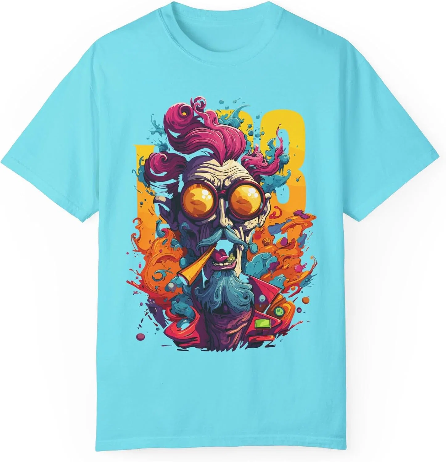 Унисекс футболка с графическим принтом Comfort Colors 1717, Lagoon Blue