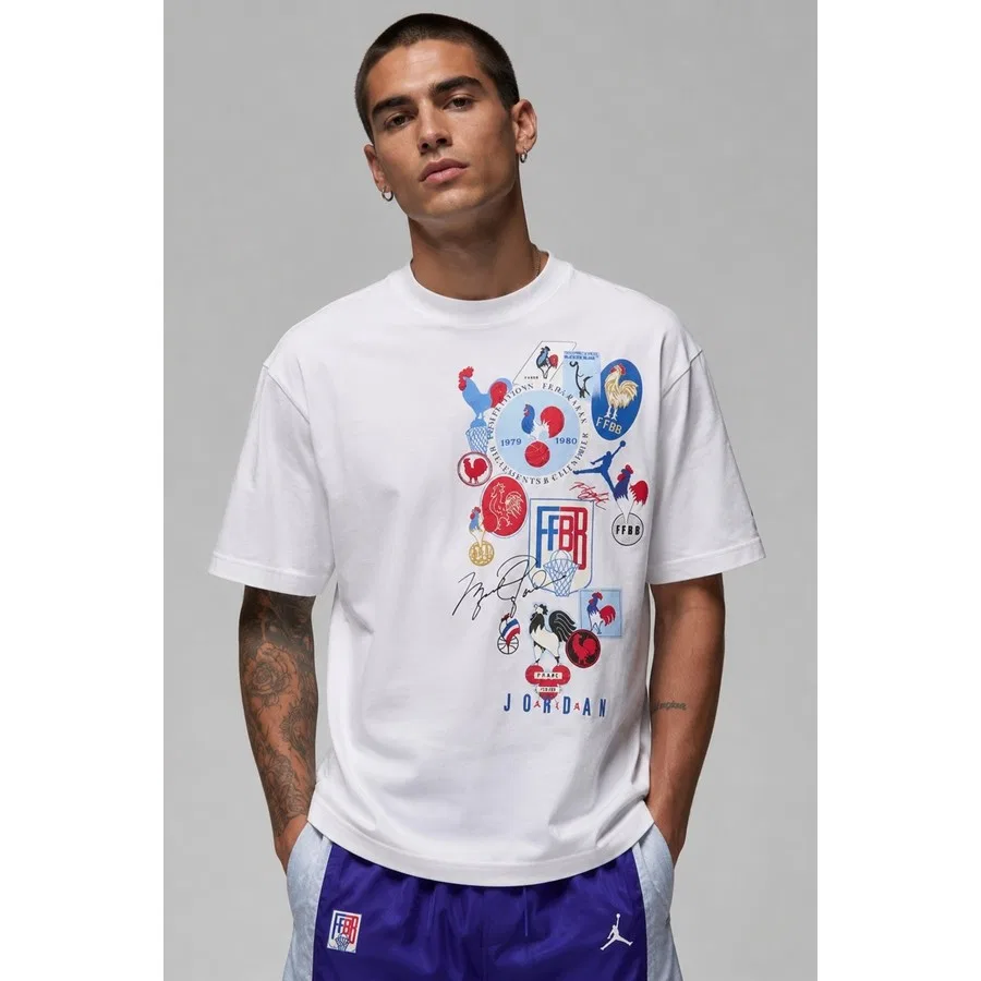 Футболка мужская с коротким рукавом Jordan Sportx FFBB Nike, Белый