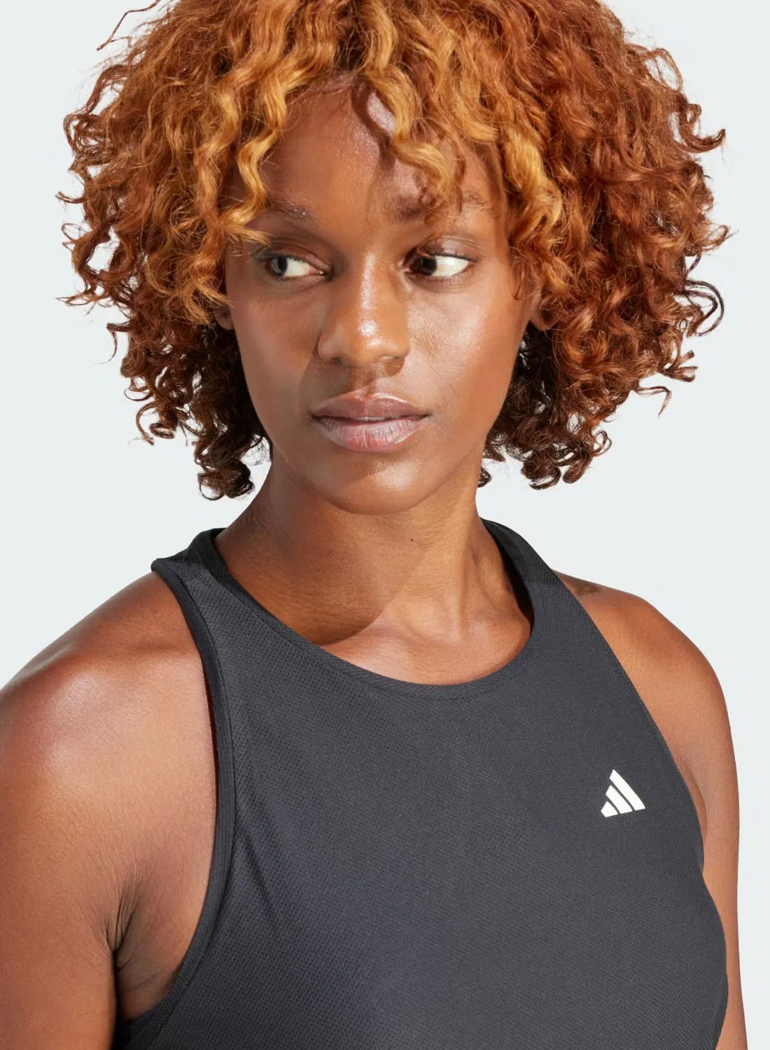 Майка-борцовка с влагоотводящей технологией Own the Run Adidas, черный — фото 3