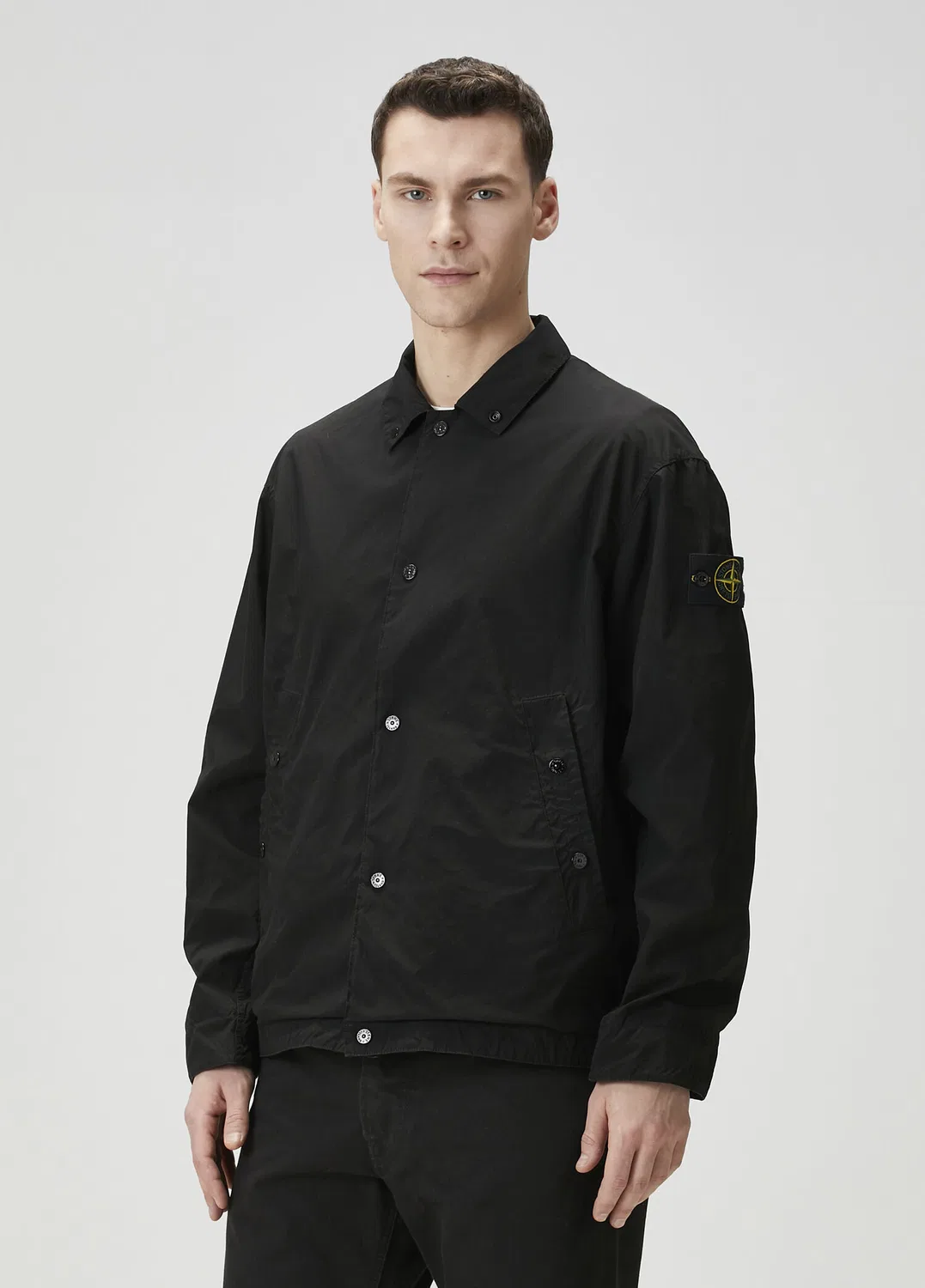 Куртка Stone Island Light Compact Touch, черный — фото 3