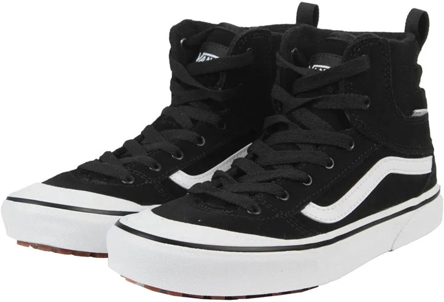 Детские кроссовки с защитой Vansguard Ashwood Hi Vans, Suede Black/White — фото 2