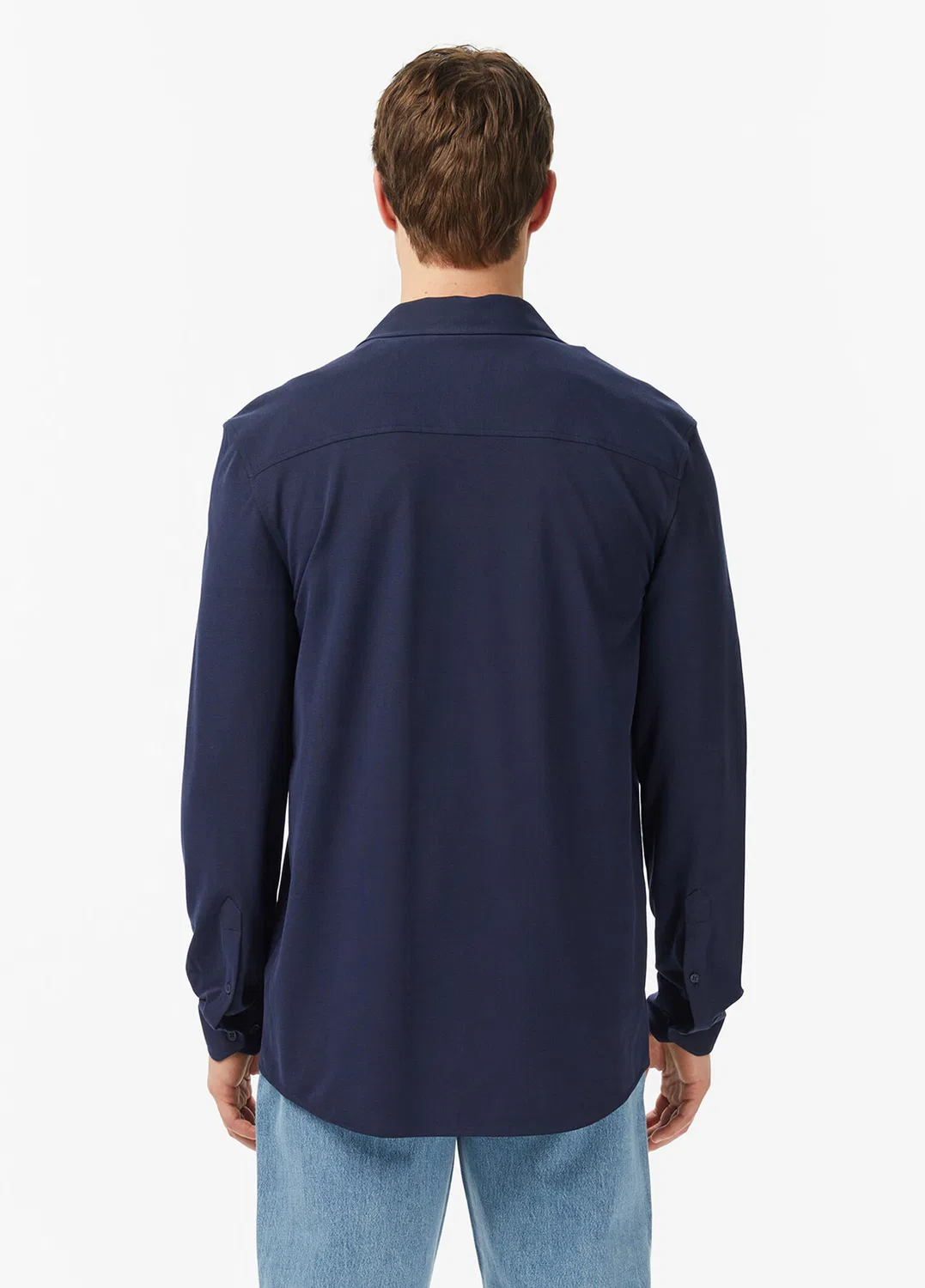Рубашка slim fit Lacoste Lacoste, navy — фото 3