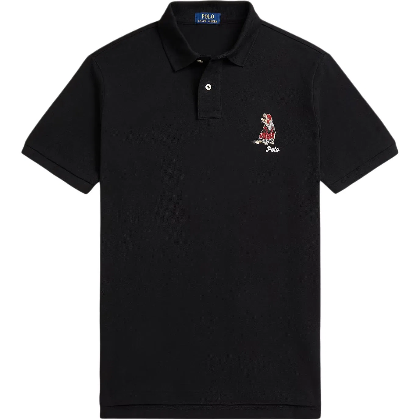Polo Ralph Lauren Мужское поло с вышивкой в виде собаки Polo Black