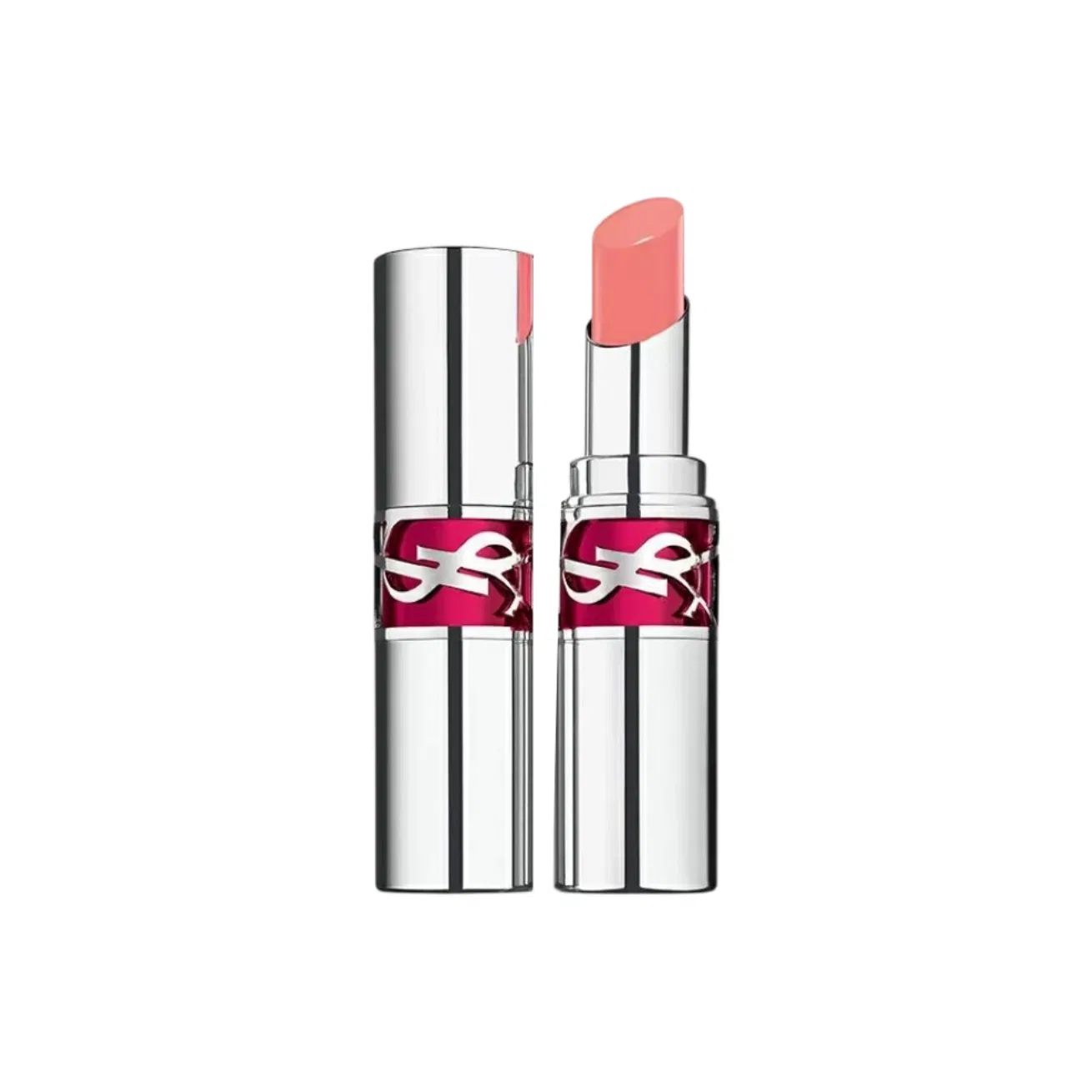 Женская помада Silver Tube с блеском, Round Tube With A Radiant And Pure Charm Lipstick Glossy, SAINT LAURENT