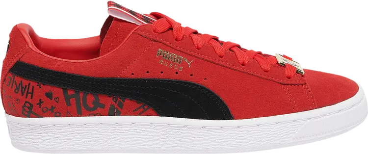 Кроссовки Puma DC Comics x Wmns Suede Harley Quinn, красный