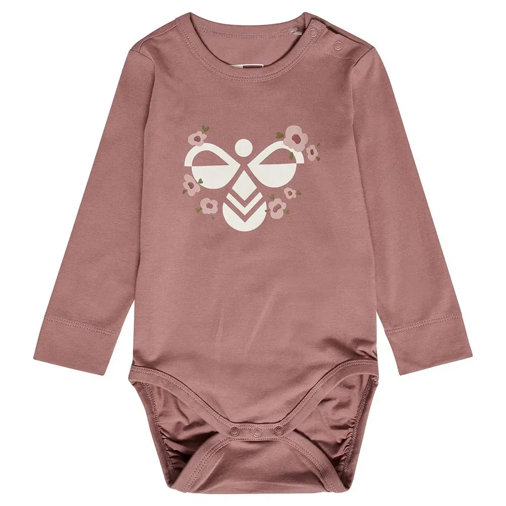 Боди с длинным рукавом Fenja Hummel, розовый