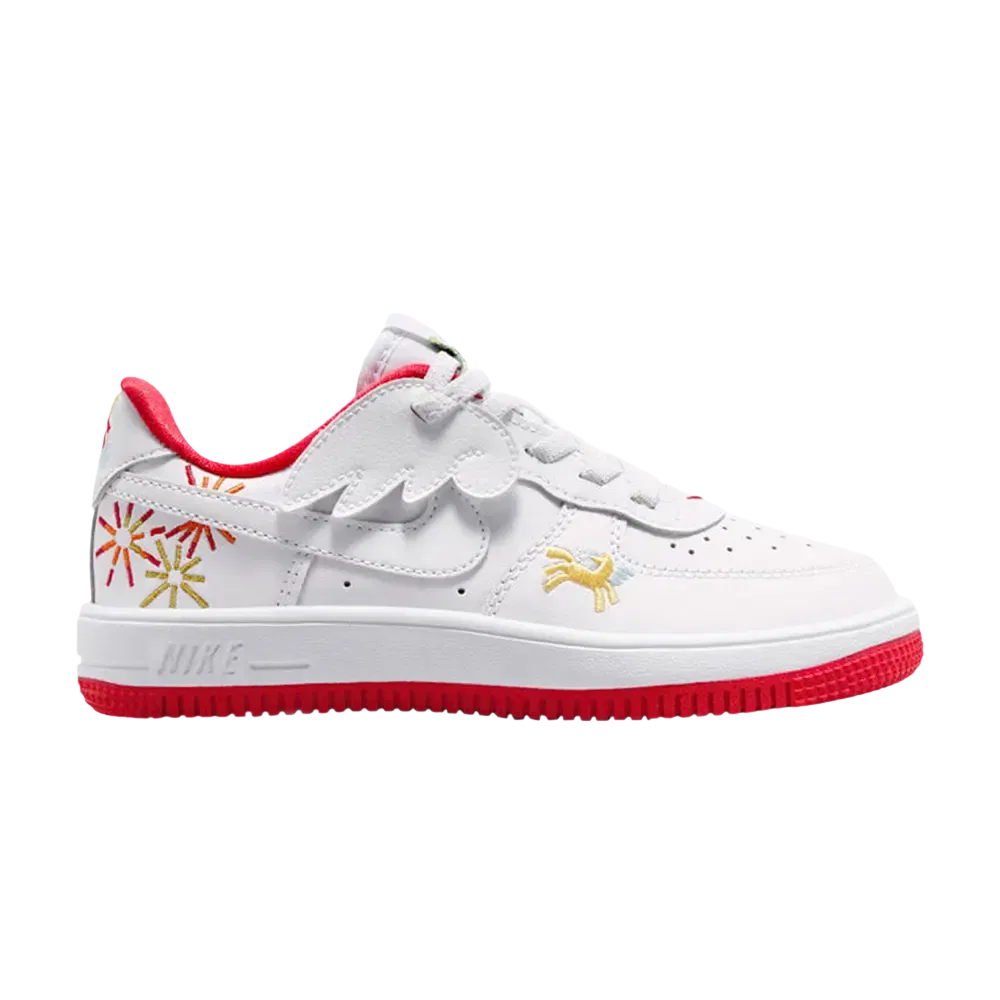 Кроссовки Nike Force 1 Low Easyon PS, белый