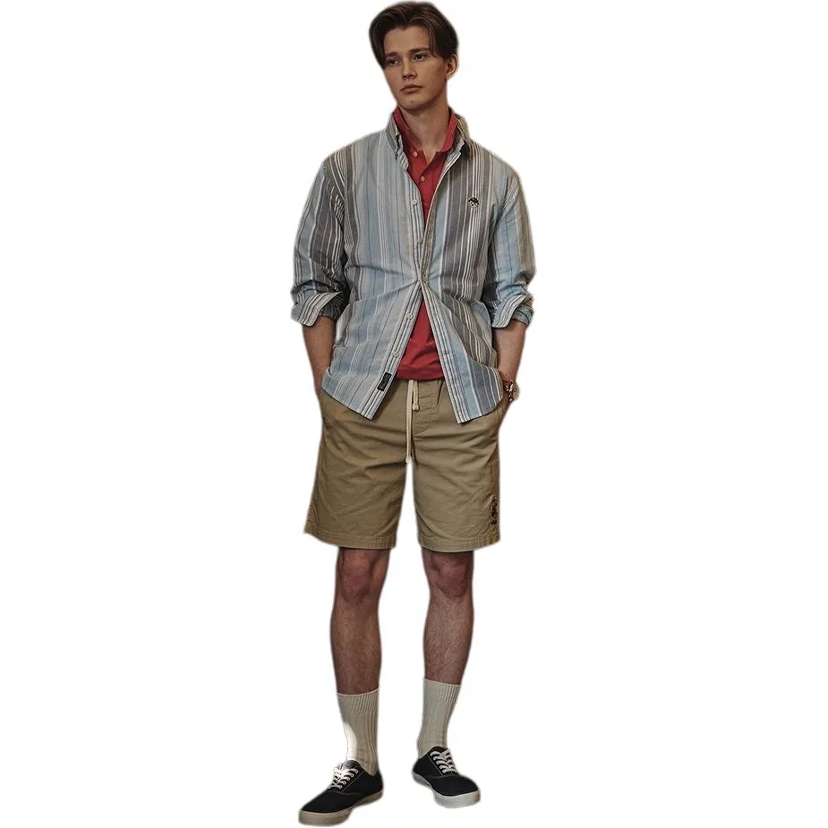 Детская рубашка с длинным рукавом Teenie Weenie Men, Light Blue — фото 4
