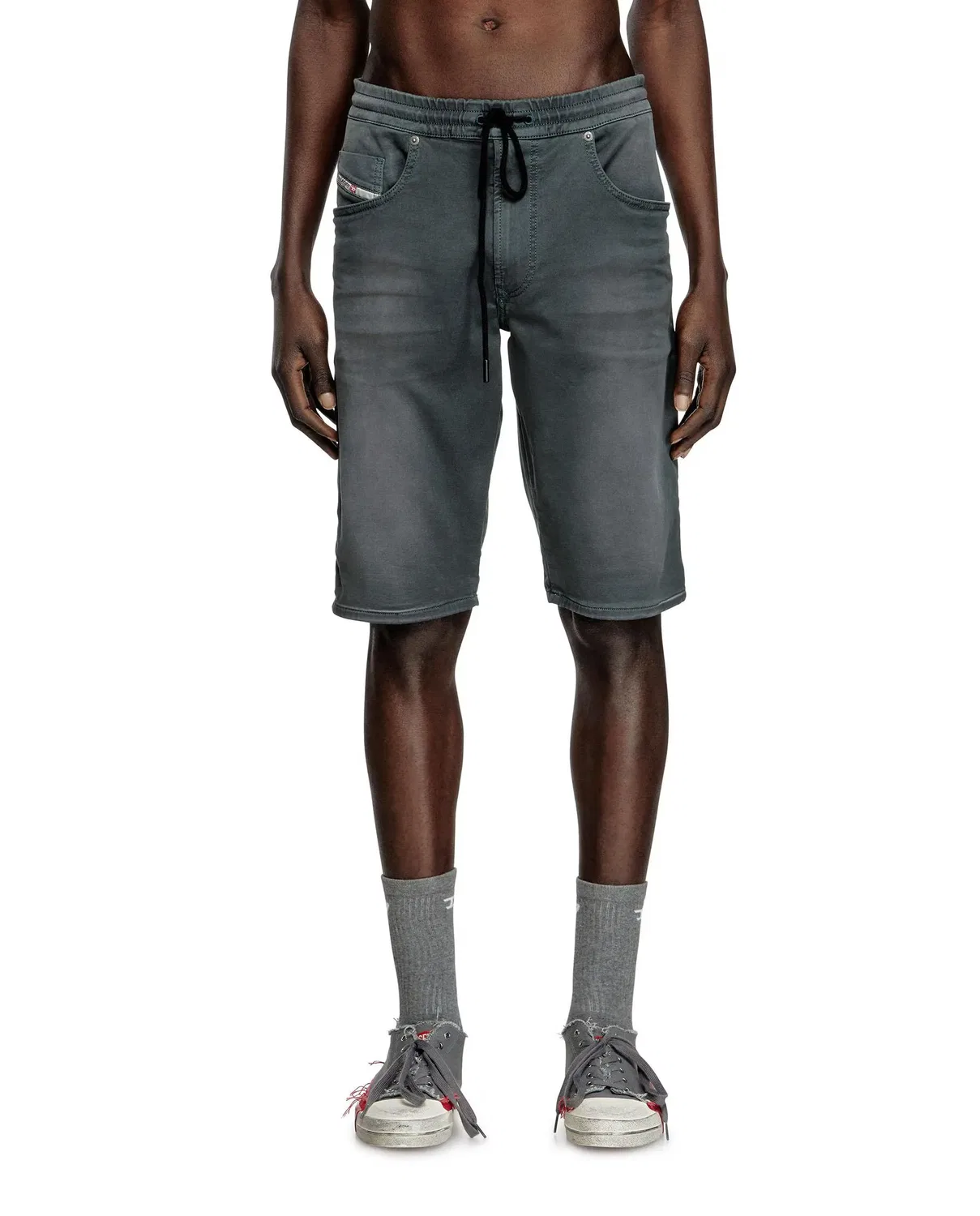 Мужские джинсовые шорты JoggJeans с эластичным поясом Diesel, Grey