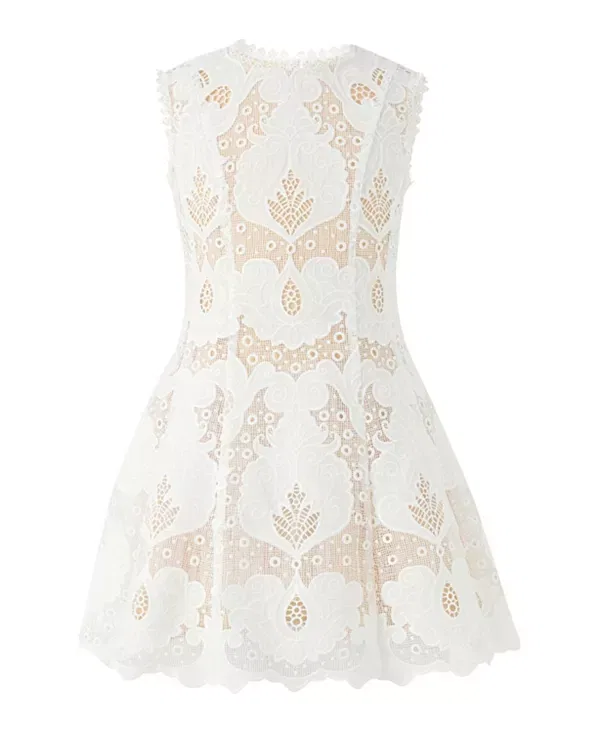 Детское платье для девочек кружевное Celia Lace Mini Dress Marlo Kids, Ivory