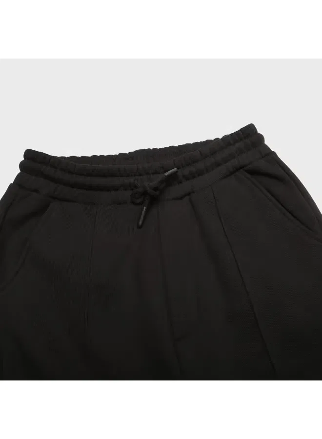 Брюки свободные широкие хлопковые Zara, черный — фото 4