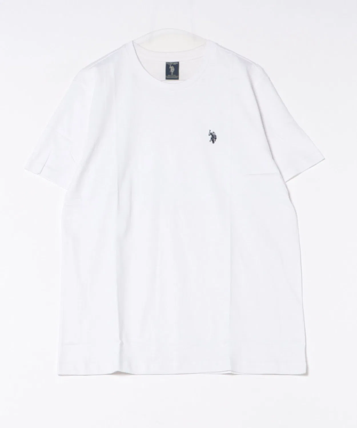 Мужская футболка с коротким рукавом хлопковая U.S. POLO ASSN., White