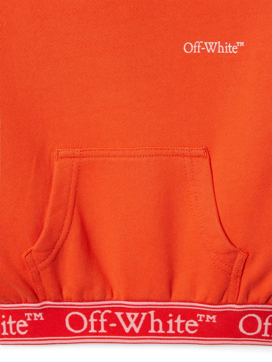 Худи с логотипом Bookish OFF-WHITE, коралловый красный — фото 2