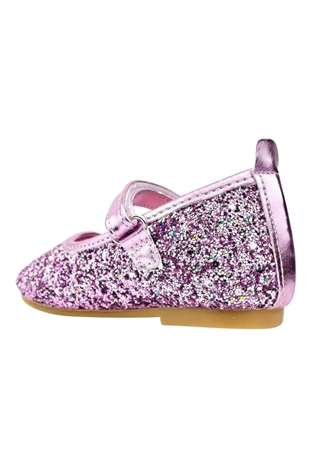 Детские балетки для девочек из искусственной кожи Nubebe, Lilac — фото 3