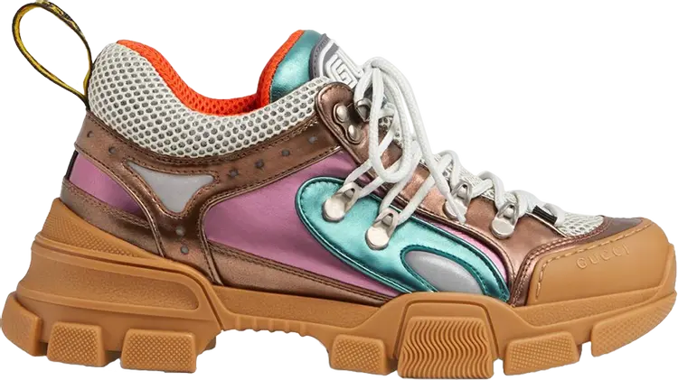 Кроссовки Gucci Wmns Flashtrek Multi-Color Metallic, разноцветный