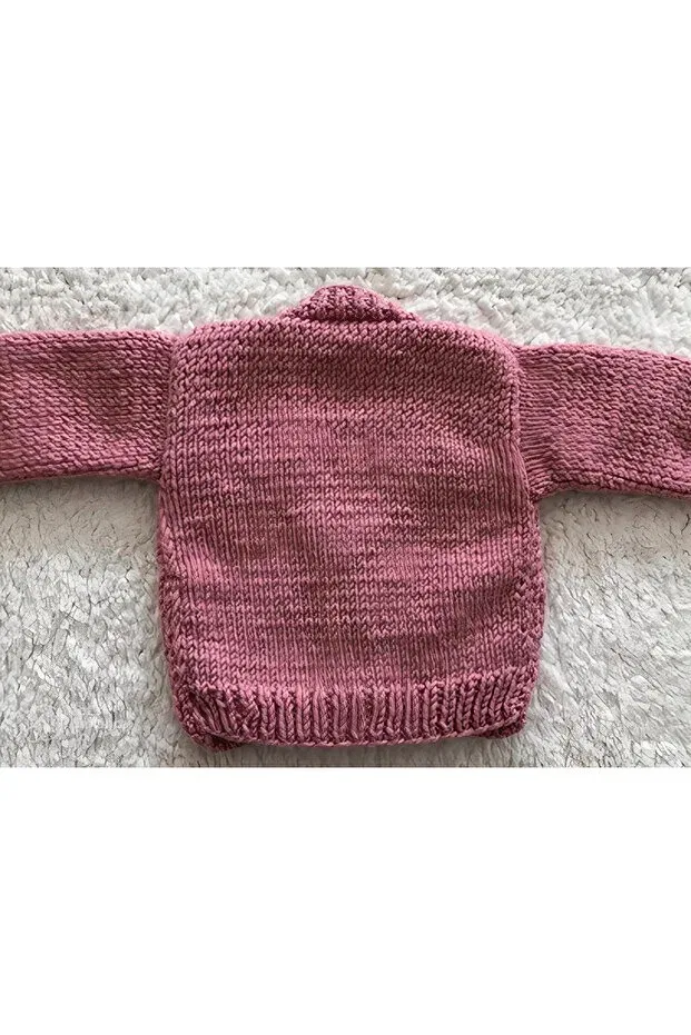 Детский кардиган с принтом Rainbow Hand Knitted Mserifes, Pink — фото 2