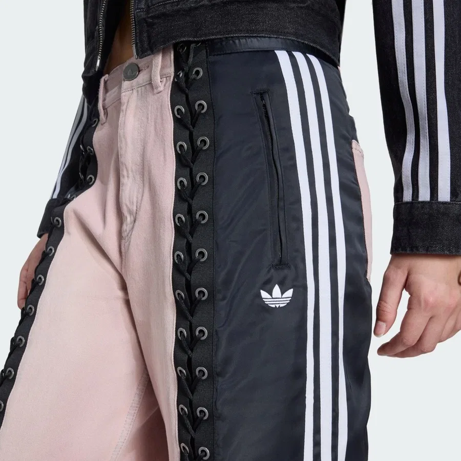 Женские джинсовые брюки с шнуровкой Originals KS1810 adidas, Розовый — фото 4