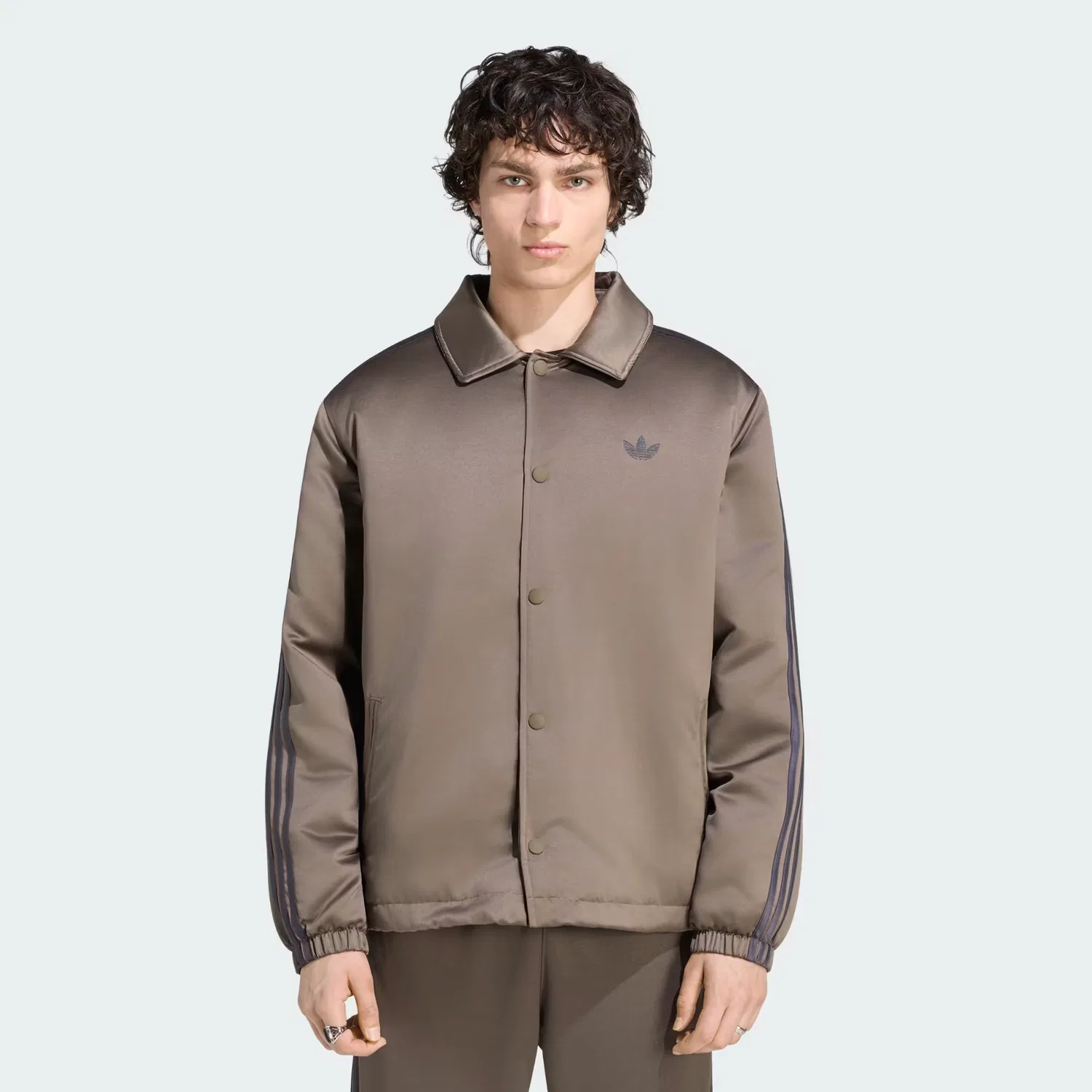 Мужская стеганая куртка из сатина 3 Stripes Adidas Originals, Branch