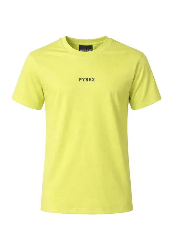 Брюки из 100% хлопка Completo set - tracksuit bottoms Pyrex, Neon Yellow, желтый — фото 2