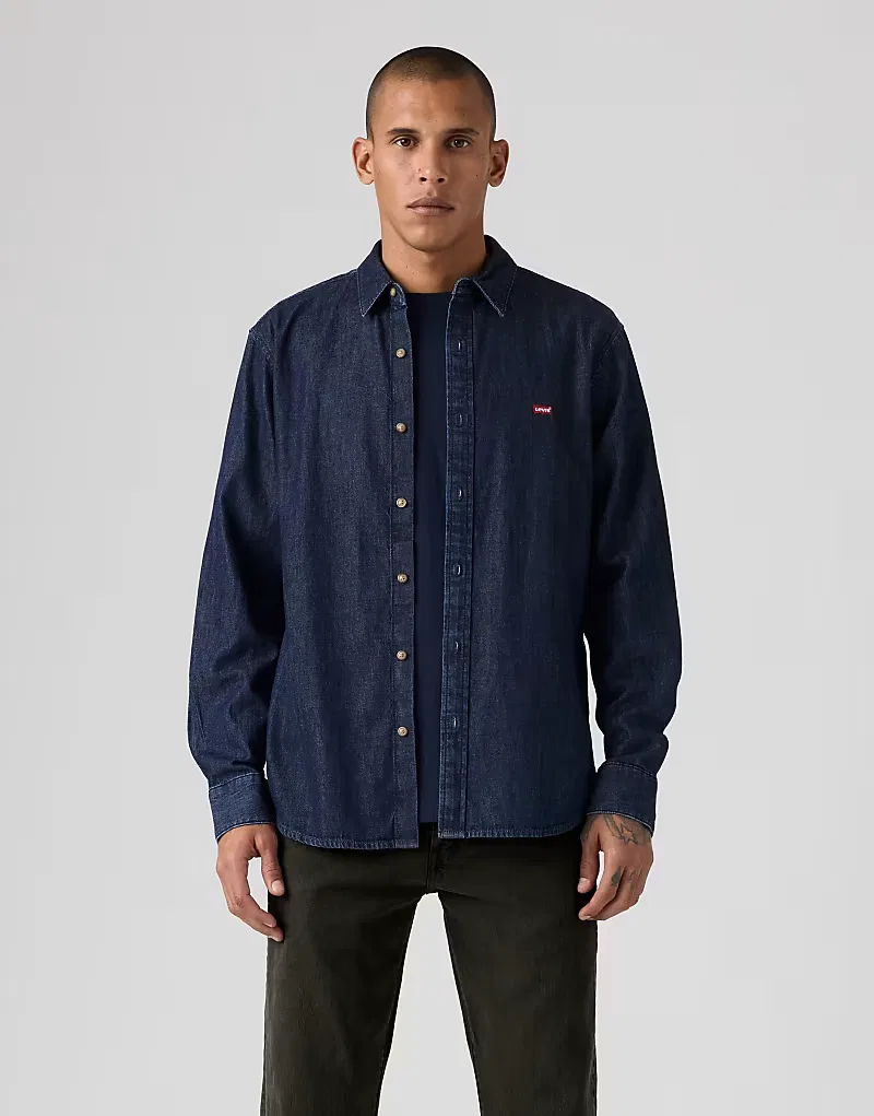 Классическая рубашка Levi's Battery, синий