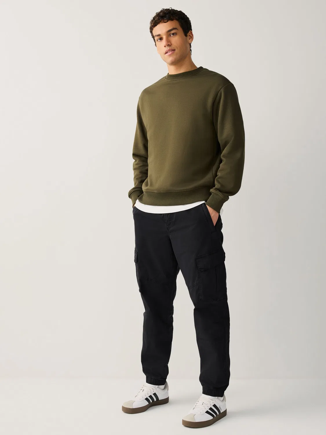 Брюки карго Regular Tapered Fit Next, черный — фото 4