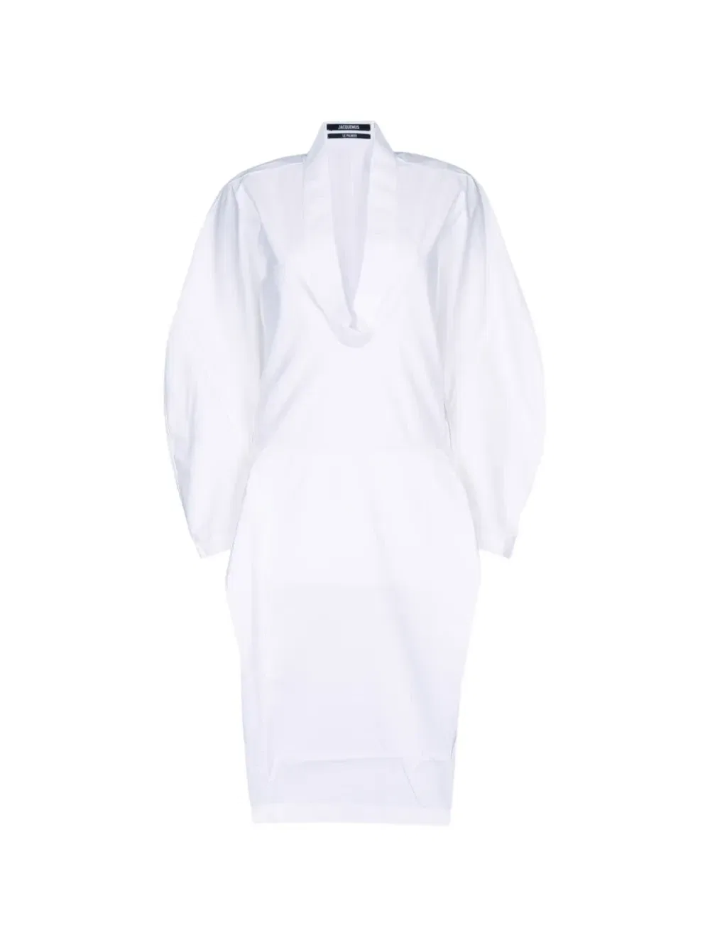 Свободное платье The Colombe с округлыми рукавами JACQUEMUS, белый