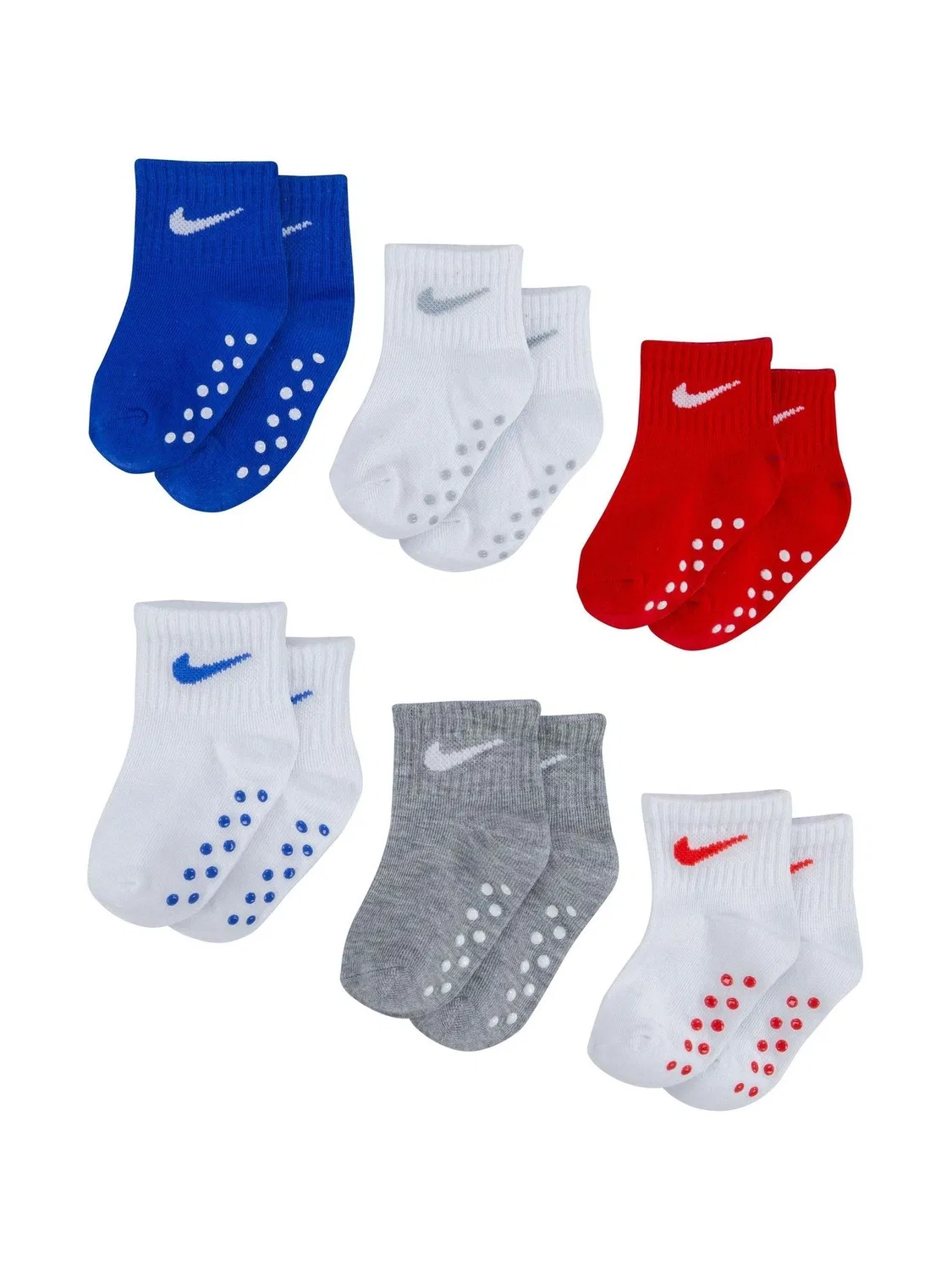 Носки детские, набор 6 пар Nike, синие