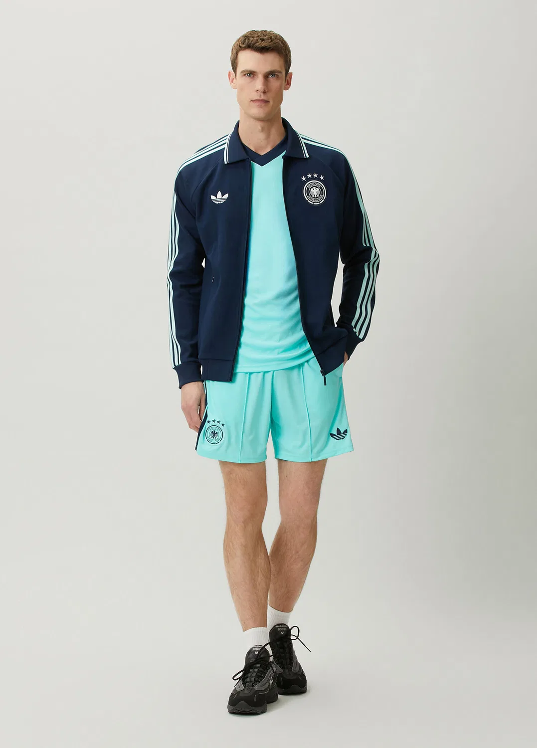 Свитшот Adidas Almanya 26 Deplasman, Su Yeşili — фото 2