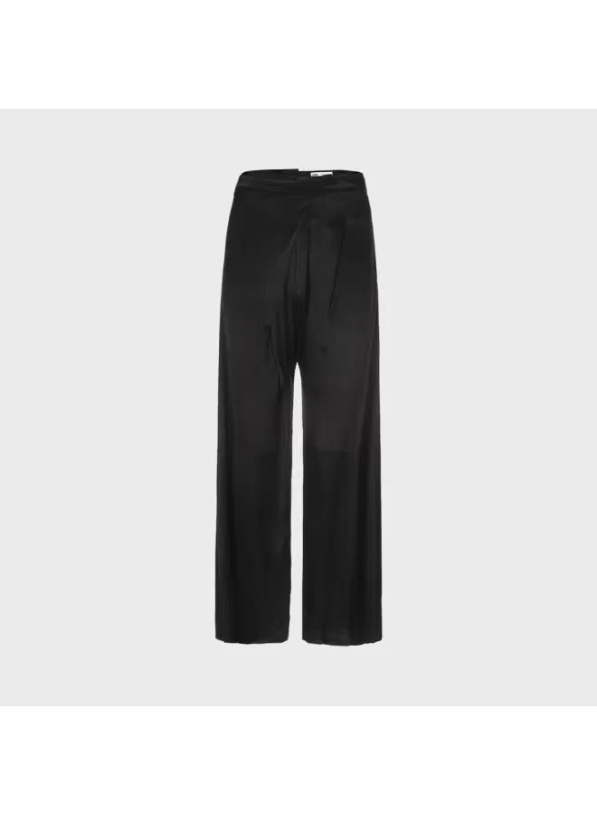 Брюки свободные деловые Zara, черный — фото 2