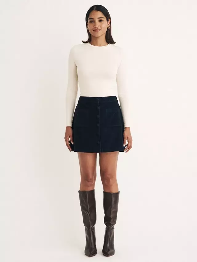 

Юбка Nobody's Child Petite Lyon Corduroy Mini, черный
