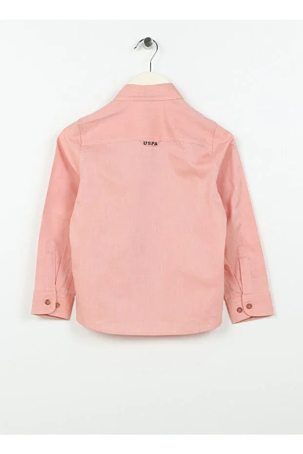 Детская рубашка для мальчиков хлопковая U.S. Polo Assn., Red — фото 2