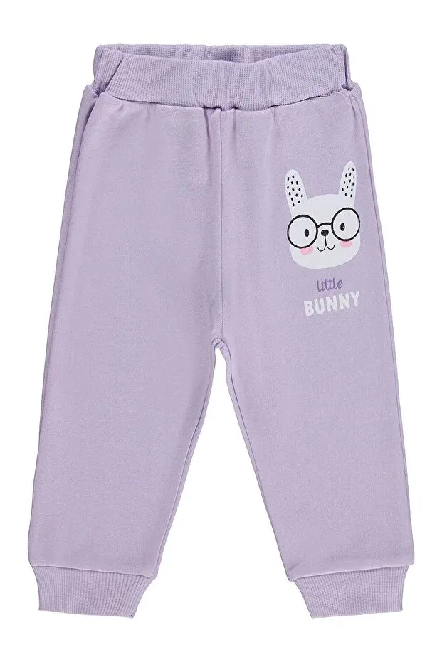 Детский спортивный костюм с принтом Little bunny printed Civil Baby, Lilac