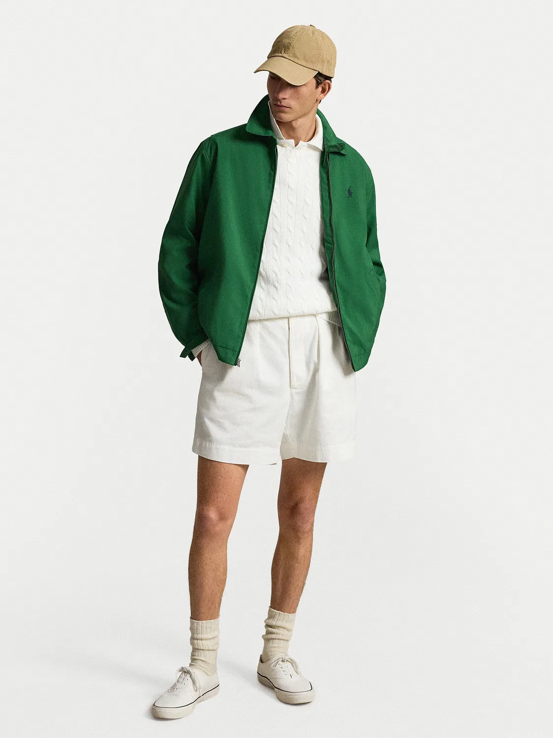 Мужская демисезонная куртка стандартного кроя Polo Ralph Lauren, зеленый — фото 2