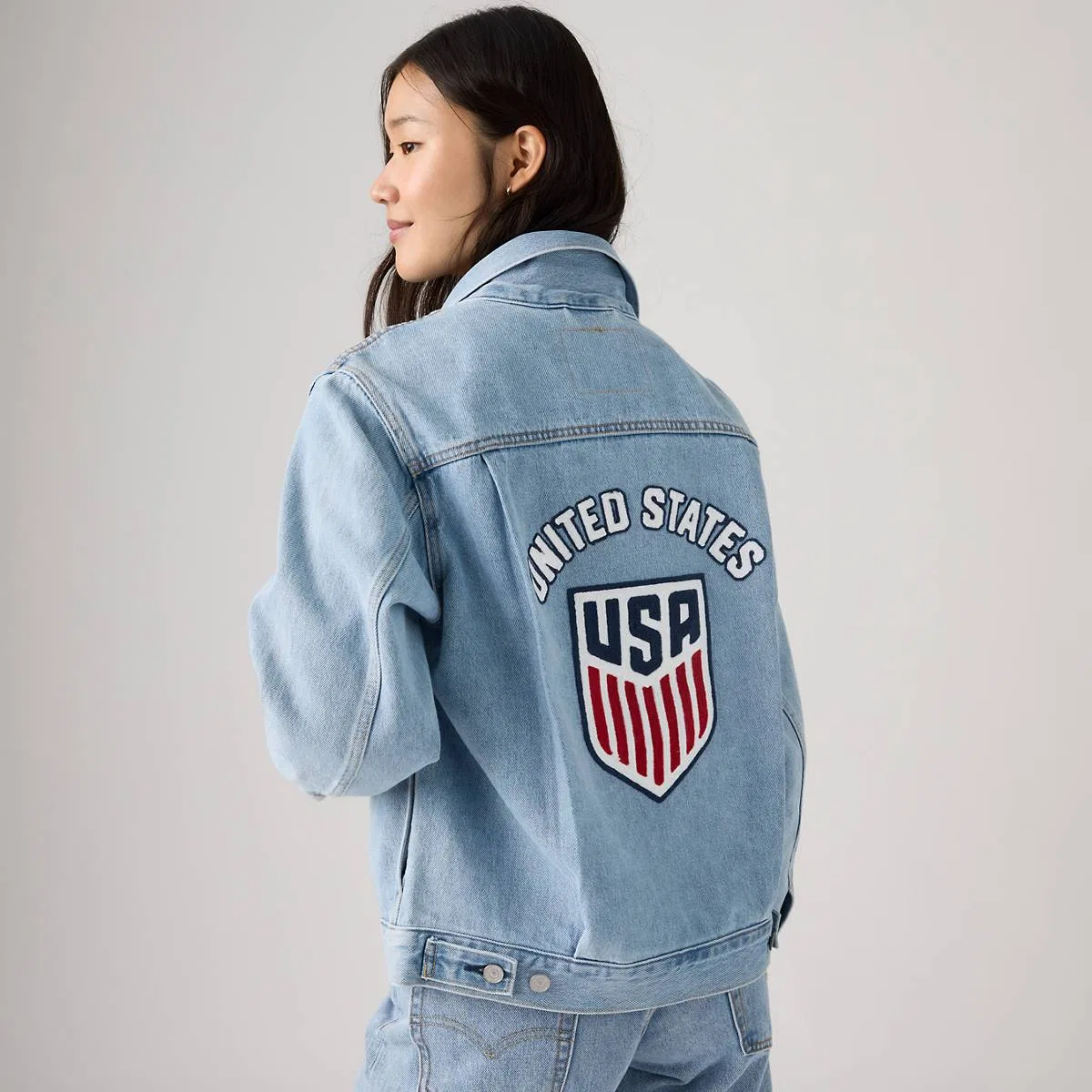 Куртка Levi'S US Soccer Type II, U.S. - Medium Wash — фото 3