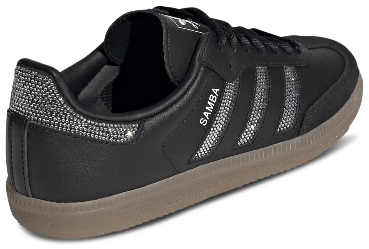 Кроссовки для девочек Samba OG Adidas, цвет Core Black/Silver/Core Black — фото 3