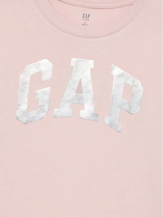 Футболка relaxed fit Gap, розовый — фото 3