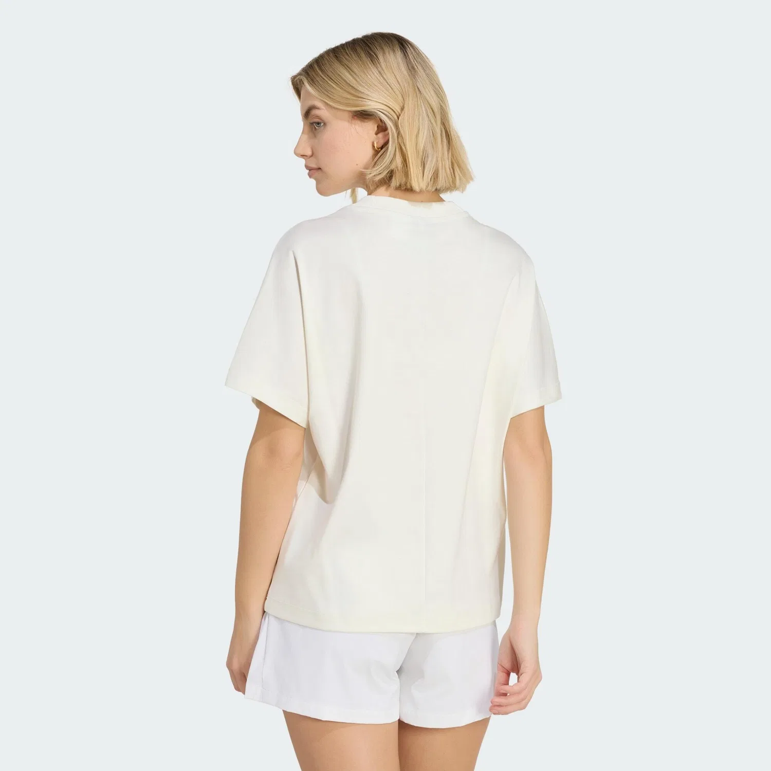 Женская футболка свободного кроя Soft Lux Loose Adidas, Beige — фото 4