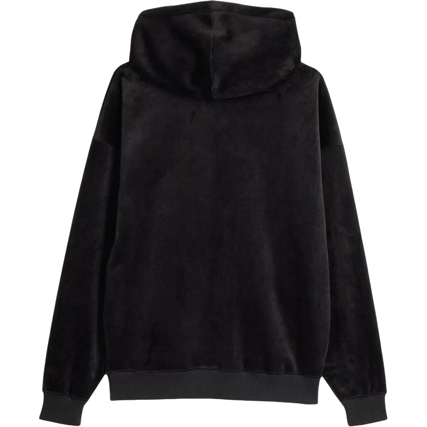 Мужское худи из вельвета с принтом Y-3 Velvet Corduroy Hoodie Adidas, черный — фото 2