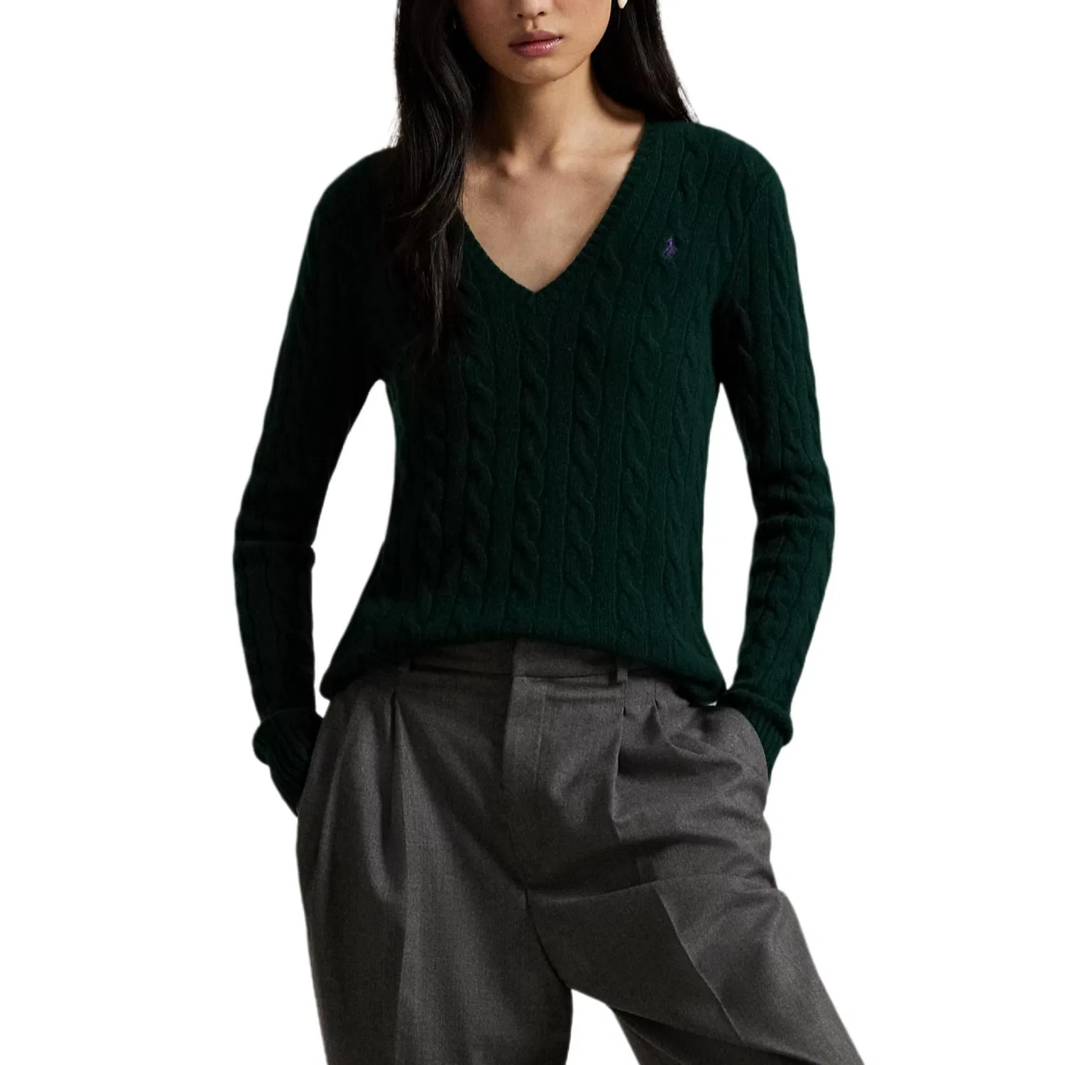 Женский свитер Slim Fit Preppy Green Polo Ralph Lauren, Preppy Green — фото 4