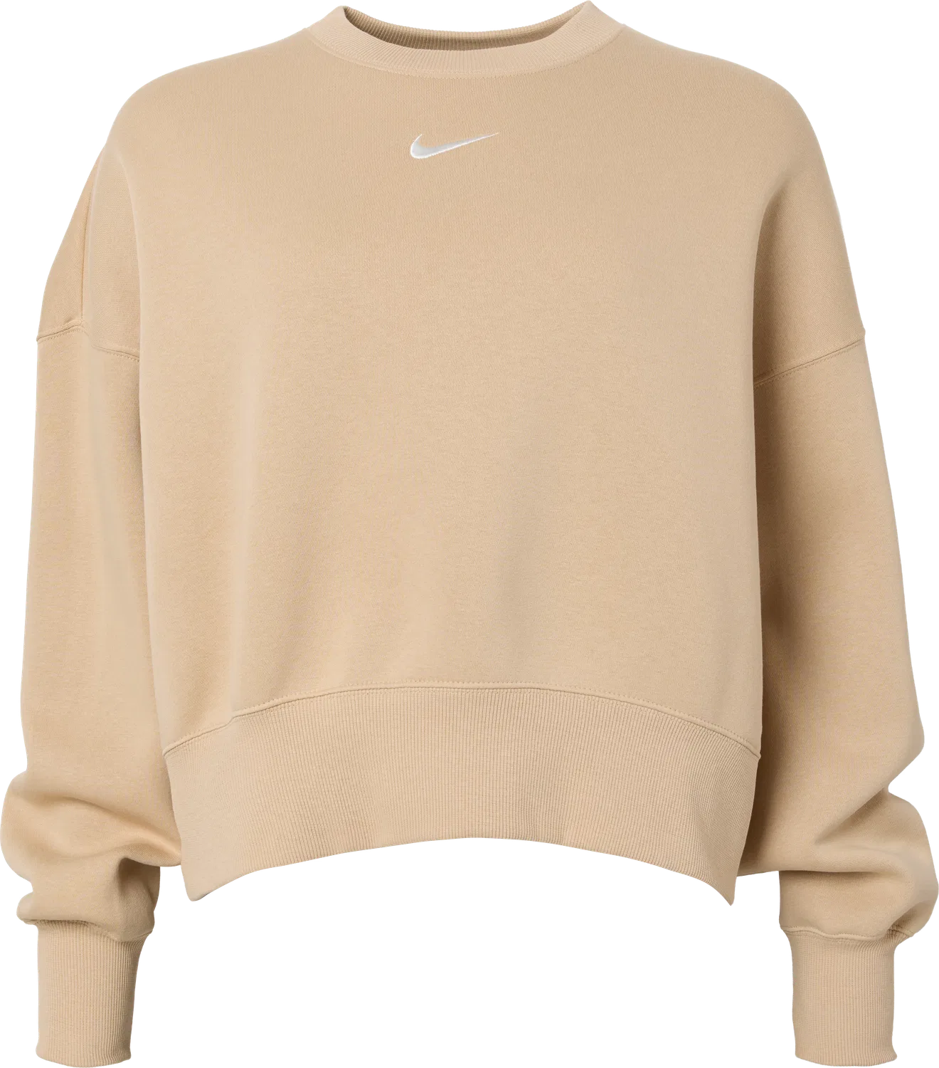 Женский свитшот регулярной посадки Nike, бежевый