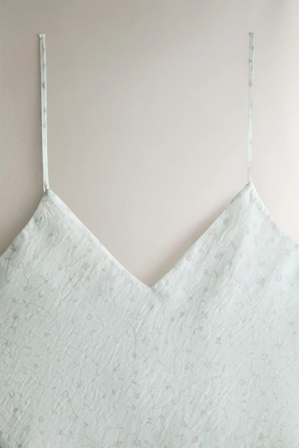 Топ с цветочным принтом на бретелях ZARA, Sea green — фото 2