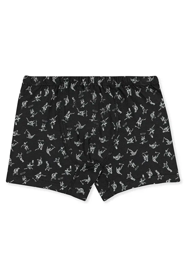 Детские боксеры для мальчиков хлопковые с принтом комплект 3 шт Boy'S cotton printed relaxed fit stretch fabric boxer 3-pack 3928 colorful Baykar, Colored — фото 4