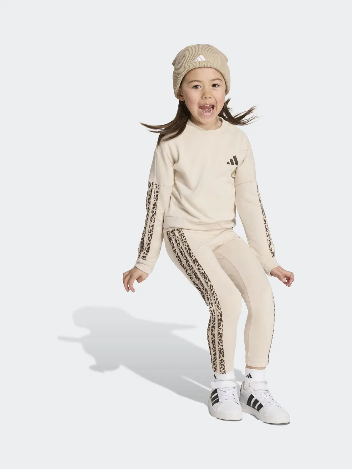 Леггинсы-сет adidas Animal Leggings Set, коричневый — фото 3