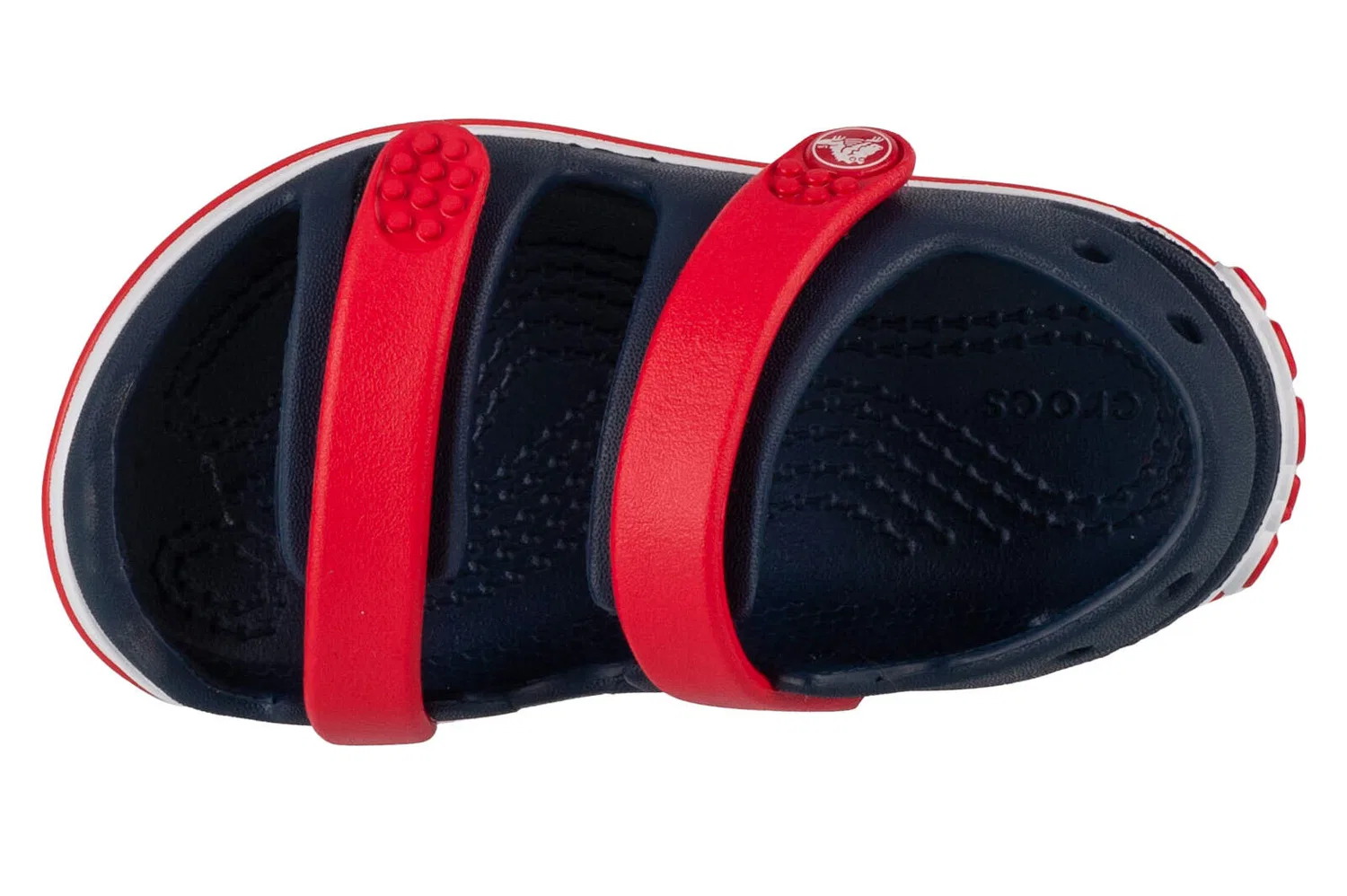 Детские сандалии с закрытым носком Crocs 2094244OT, Midnight Indigo / Red — фото 3