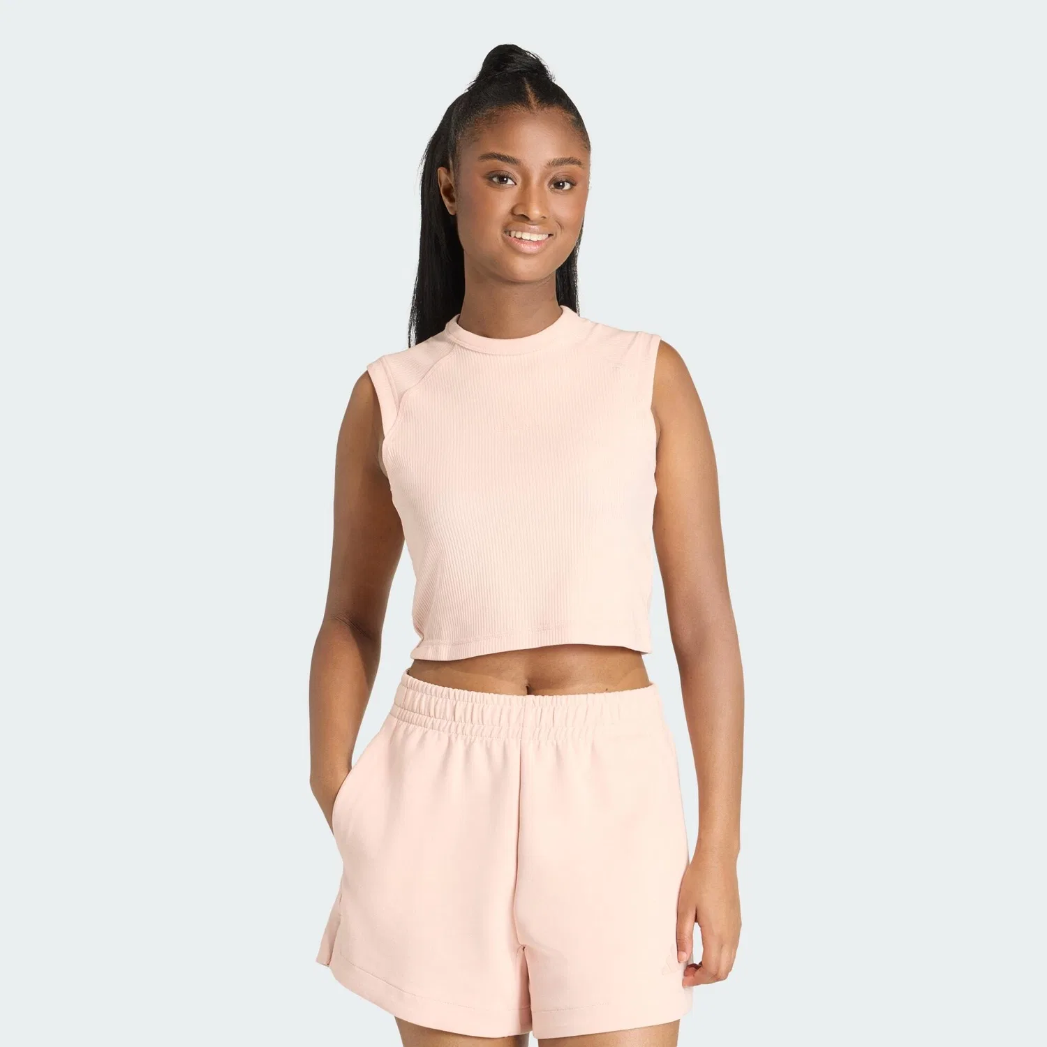 Женский топ без рукавов ALL SZN RIB TANKTOP Adidas, Rosa