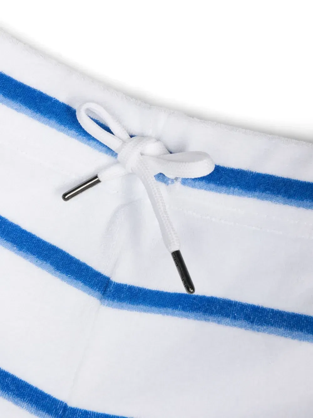 Махровый комплект из шортов и топа в полоску Polo Ralph Lauren Kids, белый — фото 3
