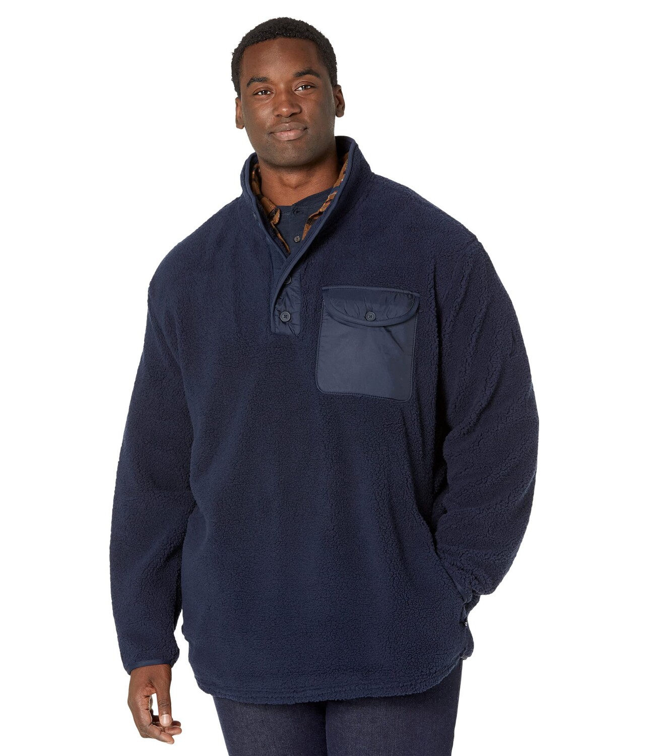 

Пуловер Nautica Big & Tall, Big & Tall 1/4 Button Sherpa Fleece, Черный, Пуловер Nautica Big & Tall, Big & Tall 1/4 Button Sherpa Fleece