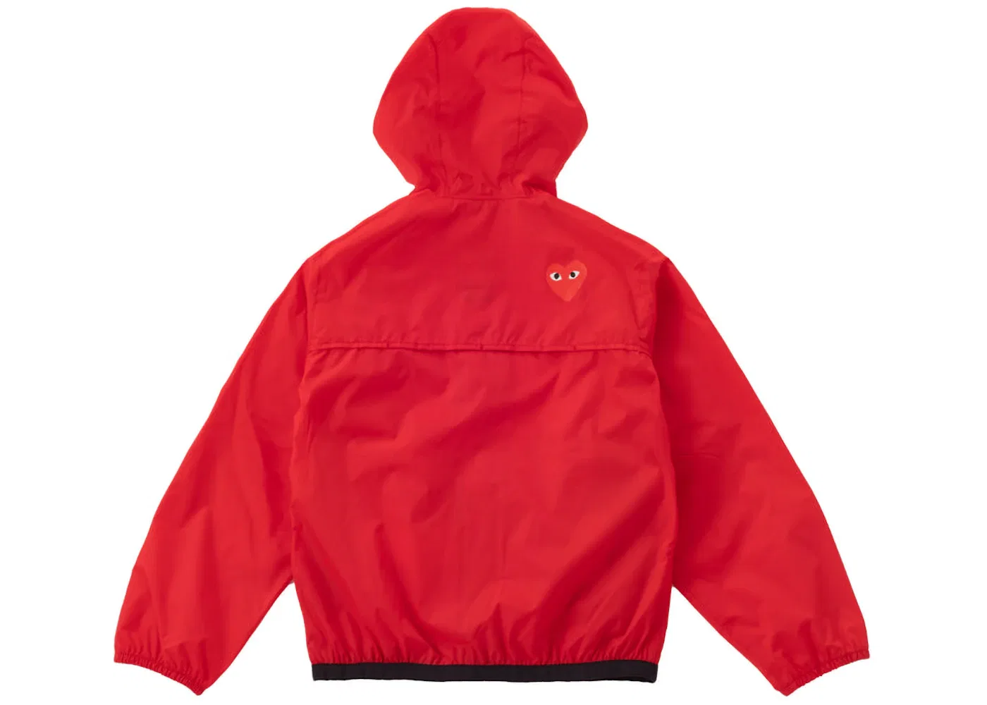 Детская куртка с полной застежкой-молнией Comme des Garcons PLAY, Red — фото 2