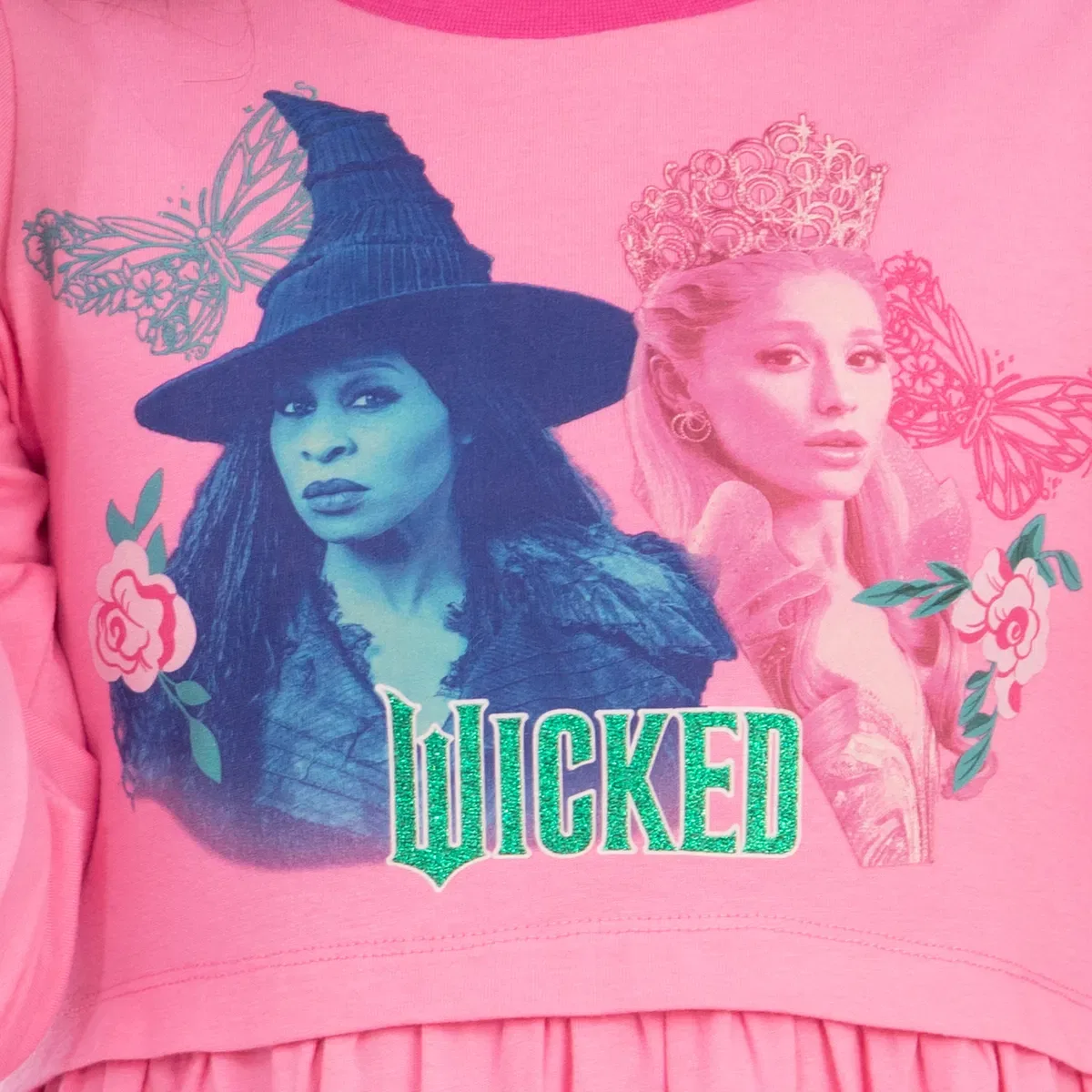 Детское платье с длинным рукавом Elphaba and Glinda Wicked, Pink — фото 3