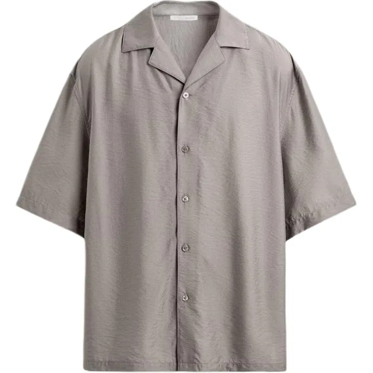 Мужская рубашка с кубинским воротником Light Mink ZARA, Light Mink